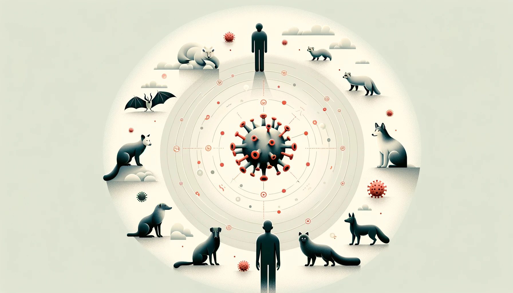 Human to animal viral transmission