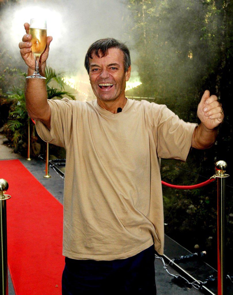 Tony Blackburn winning I'm A Cele