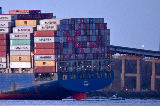 Baltimore's Francis Scott Key Bridge collapsed early Tuesday morning after a support column was struck by a vessel. (Jerry Jackson/Staff)