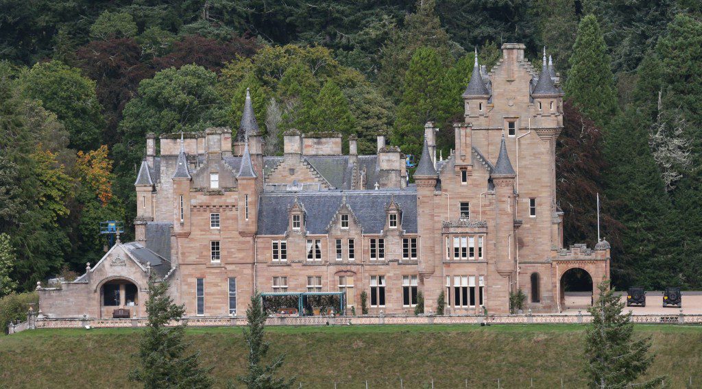 Ardross Castle in the Scottish Highlands 