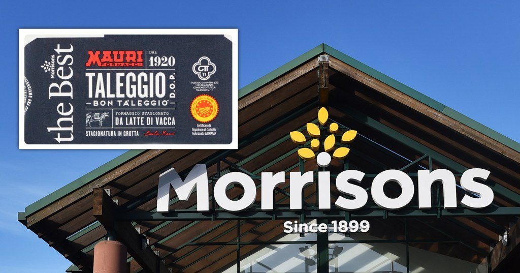 Morrisons and the taleggio that has been recalled.