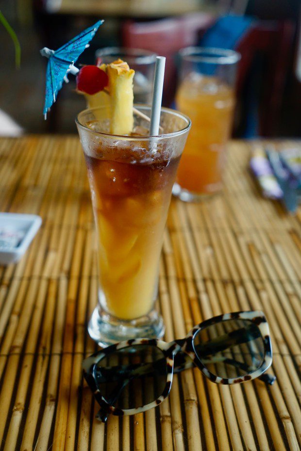 Bamboo may have begun life as a Hawaiian hotel a century ago, but these days its colorful restaurant makes tasty mai tais and other island fare. (Courtesy Alice Bourget)