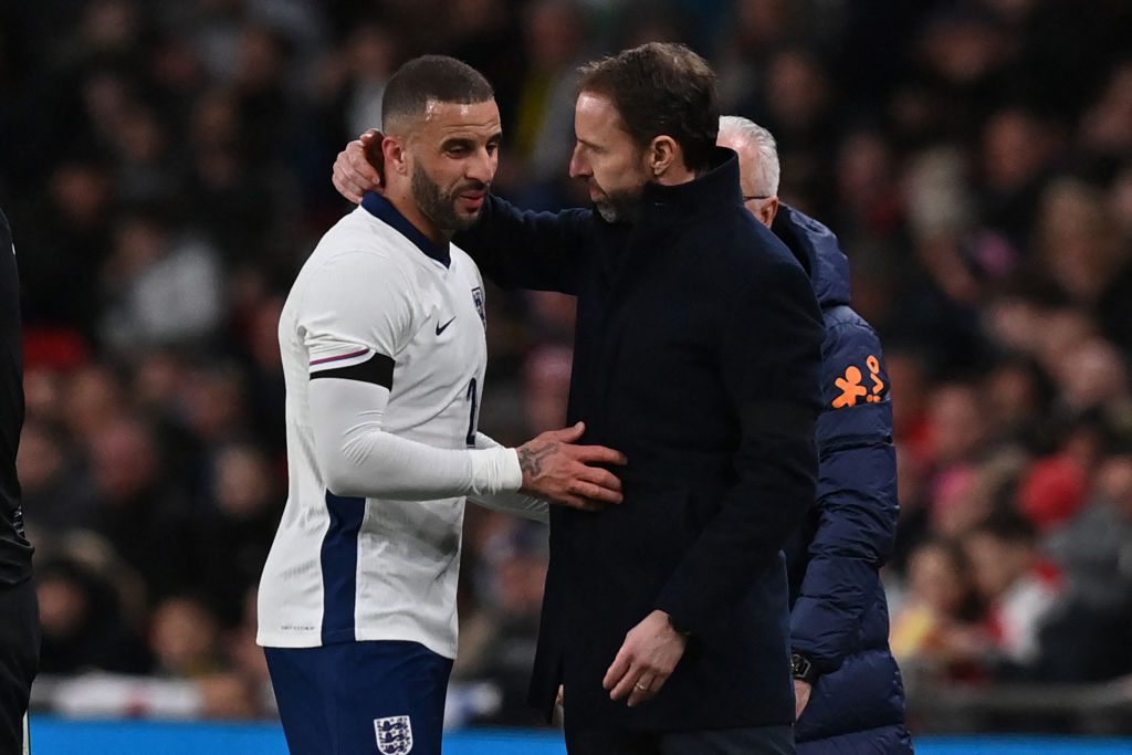 Kyle Walker tweaked his hamstring playing for England against Brazil