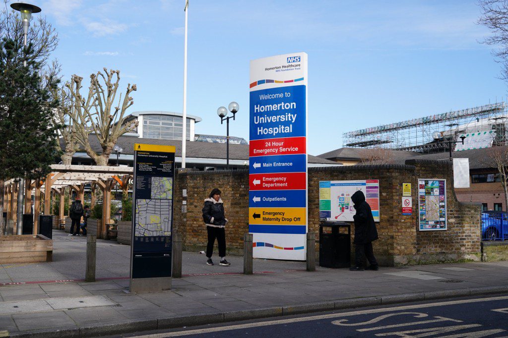 General view of Homerton University Hospital in east London where the Homerton Fertility Centre is located. The fertility clinic which admitted that 