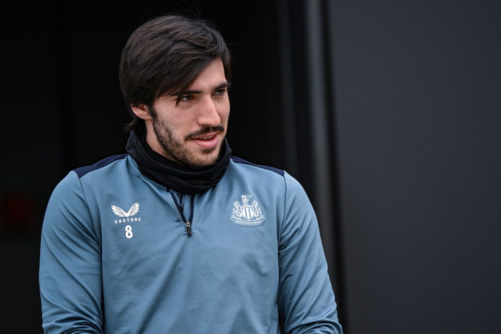 Newcastle midfielder Sandro Tonali