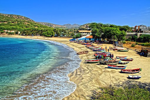 Tarrafal beach on Santiago Island, Cape Verde