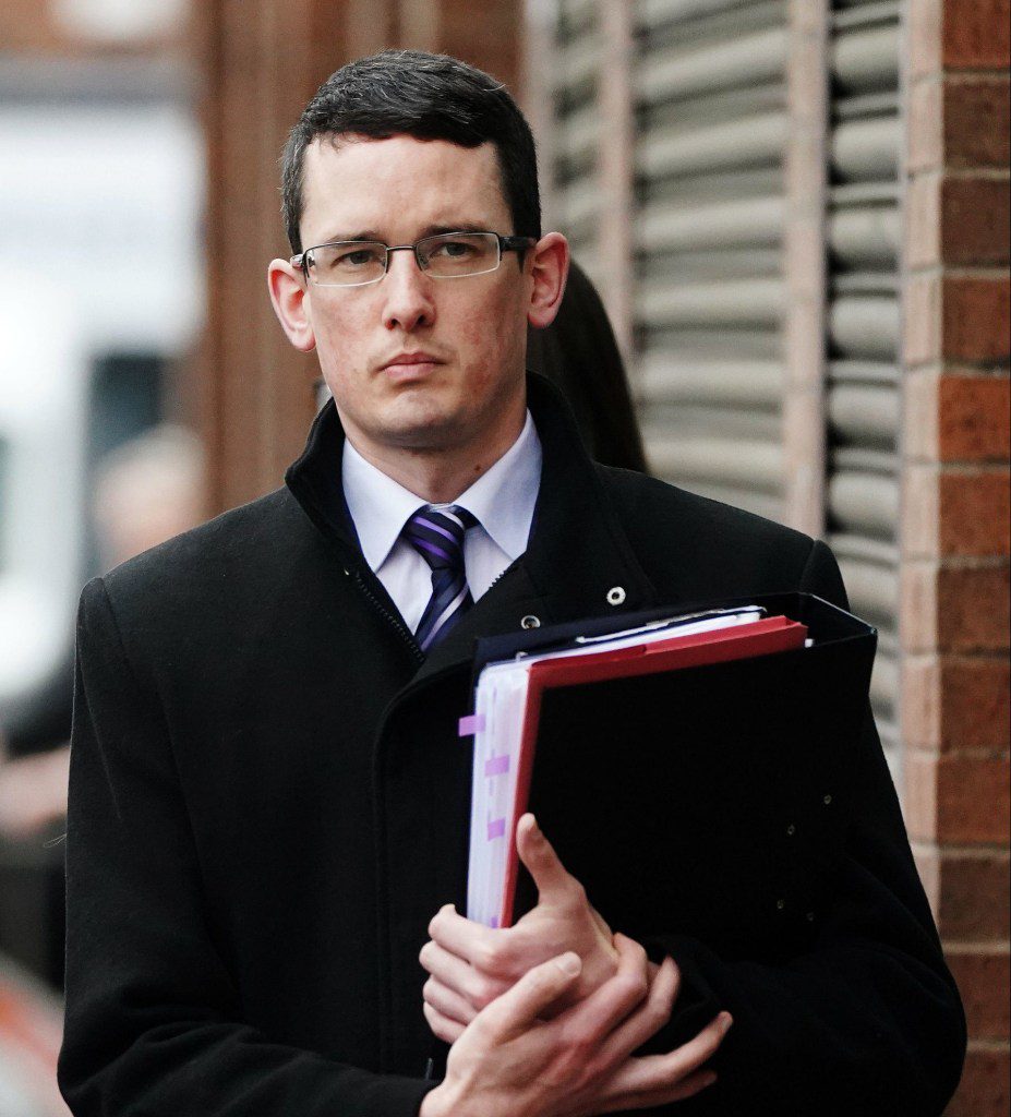 Enoch Burke arriving at the court of appeal, Dublin, where he is appealing against High Court orders, including an injunction against him attending at his former school. Picture date: Thursday February 16, 2023. PA Photo. See PA story IRISH Burke . Photo credit should read: Brian Lawless/PA Wire