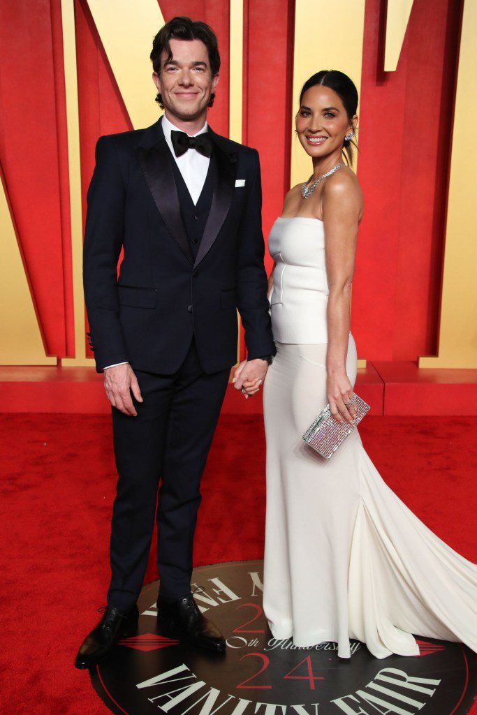 Mandatory Credit: Photo by Matt Baron/BEI/Shutterstock (14384625ds) John Mulaney and Olivia Munn Vanity Fair Oscar Party, Arrivals, Los Angeles, California, USA - 10 Mar 2024