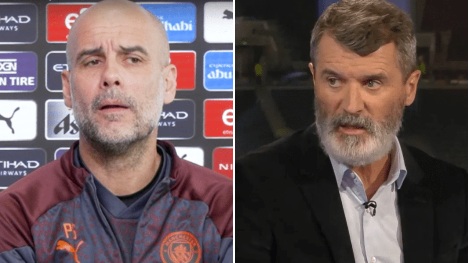 – 202404pep guardiola roy keane