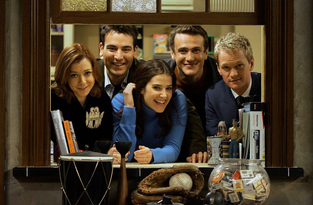 Alyson Hannigan, Josh Radnor, Cobie Smulders, Jason Segal, and Neil Patrick Harris in How I Met Your Mother