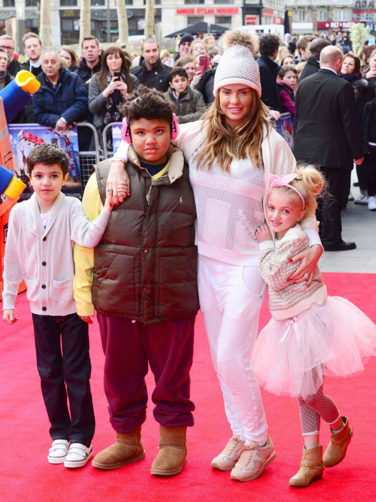 Junior Andre, Harvey Price, Katie Price and Princess Tiaamii in 2014