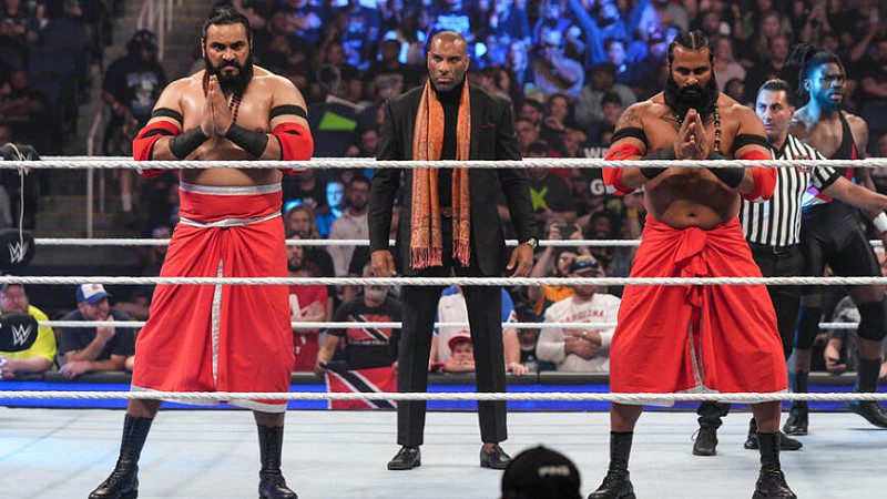 Former WWE superstar Jinder Mahal with Indus Sher teammates Veer and Sanga