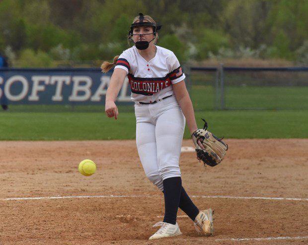 Plymouth Whitemarsh pitcher Rian Reed, 11, throws a pitch against Hatboro-Horsham during their game on Friday, April 19, 2024. (Mike Cabrey/MediaNews Group)