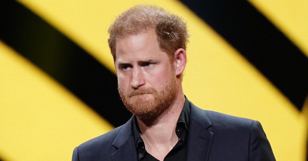 Prince Harry looking downcast (stock image)