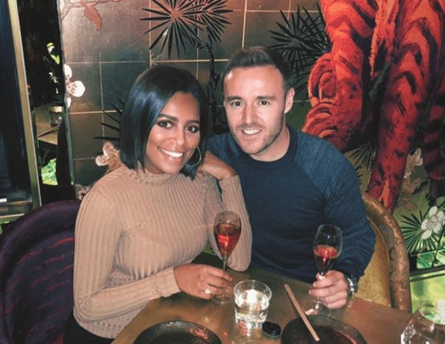 Alan Halsall with ex-partner Tisha Merry