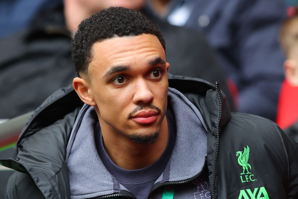 Liverpool ace Trent Alexander-Arnold looks on