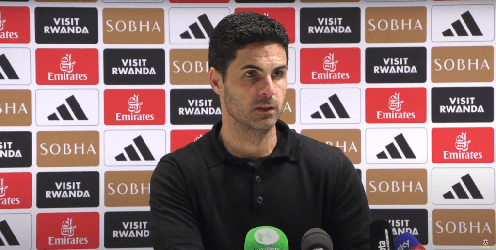 Arsenal manager Mikel Arteta