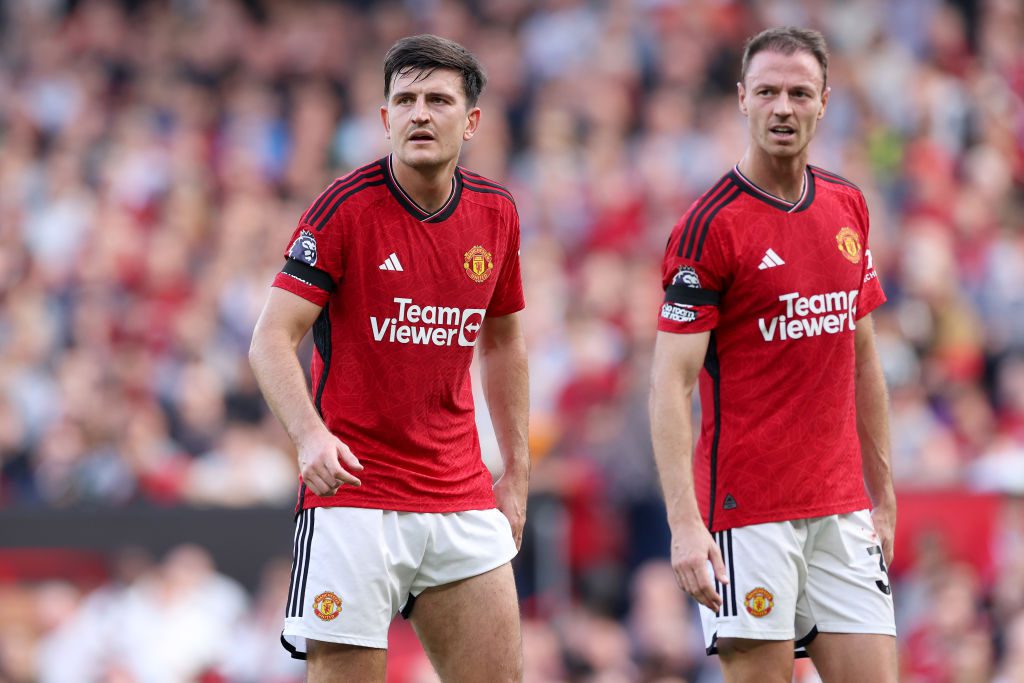 Harry Maguire and Jonny Evans should be fit to face Chelsea (Photo by Alex Livesey/Getty Images)