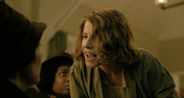 Jessie Buckley appears in a scene from "Wicked Little Letters." (Courtesy of Sony Pictures Classics)