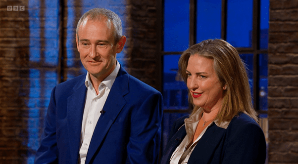 Charlotte and Grant on Dragons' Den