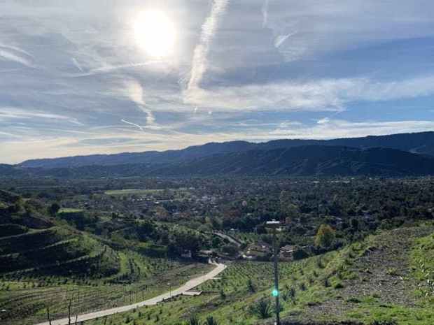 Hiking near Ojai offers a beautiful view of mountains and vineyards. (Rachel Hutton/Minneapolis Star Tribune/TNS)