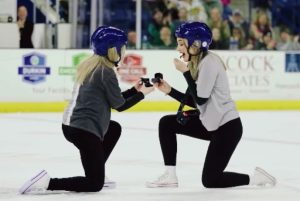 – 202405lesbian ice hockey marriage proposal